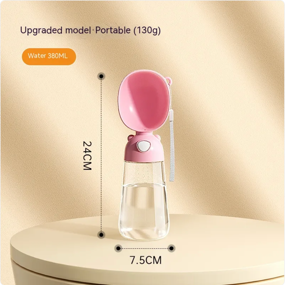 Portable Dog Water Bottle & Travel Feeder