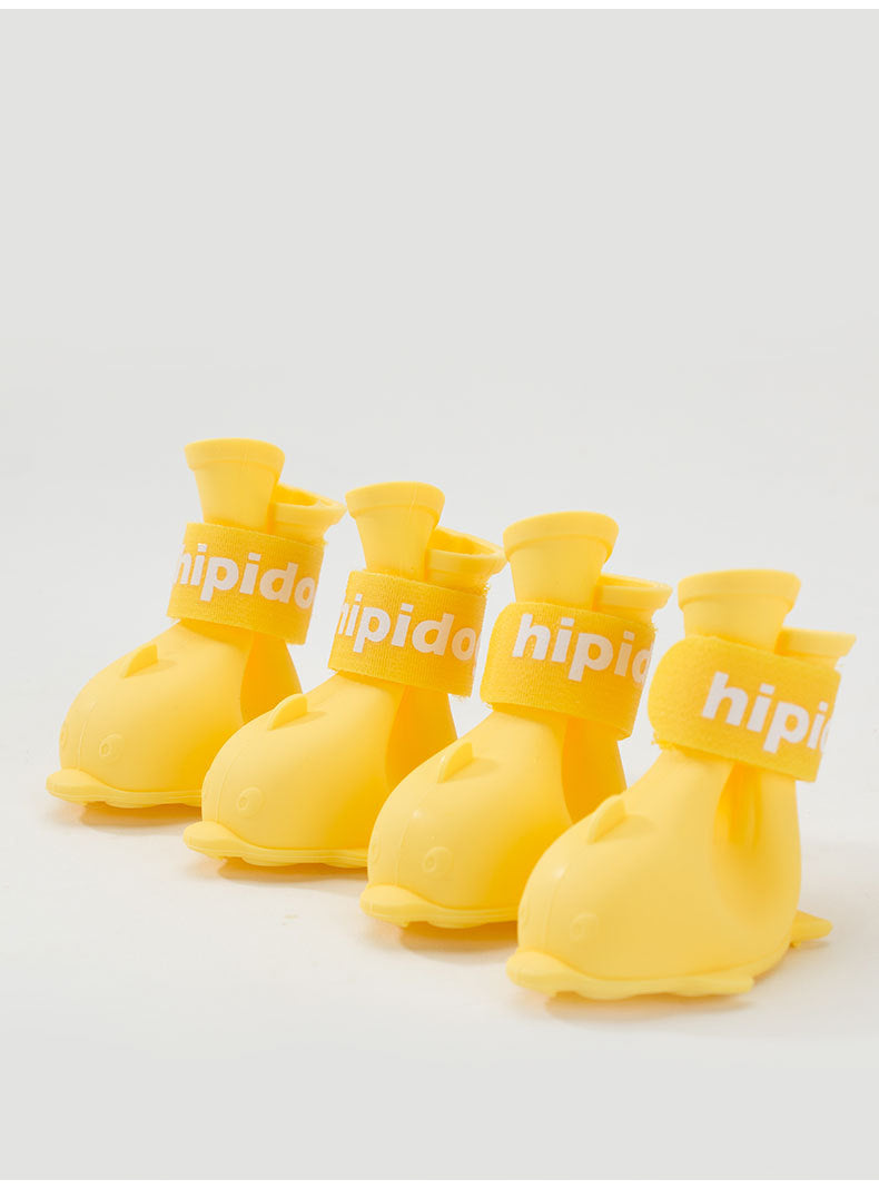 Silicone Dog Boots – Waterproof Paw Covers (Set of 4)