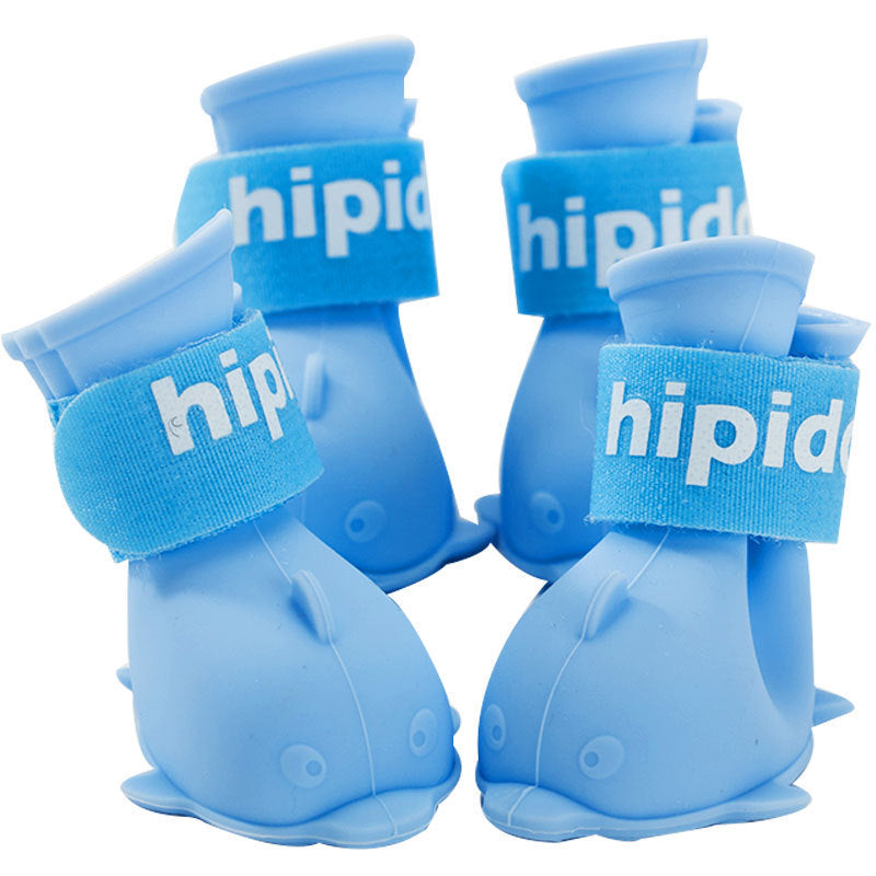 Silicone Dog Boots – Waterproof Paw Covers (Set of 4)