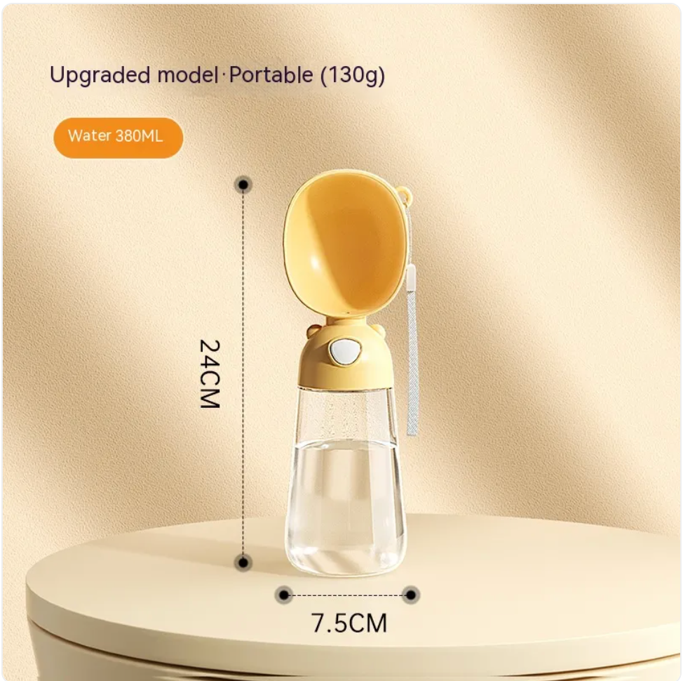 Portable Dog Water Bottle & Travel Feeder