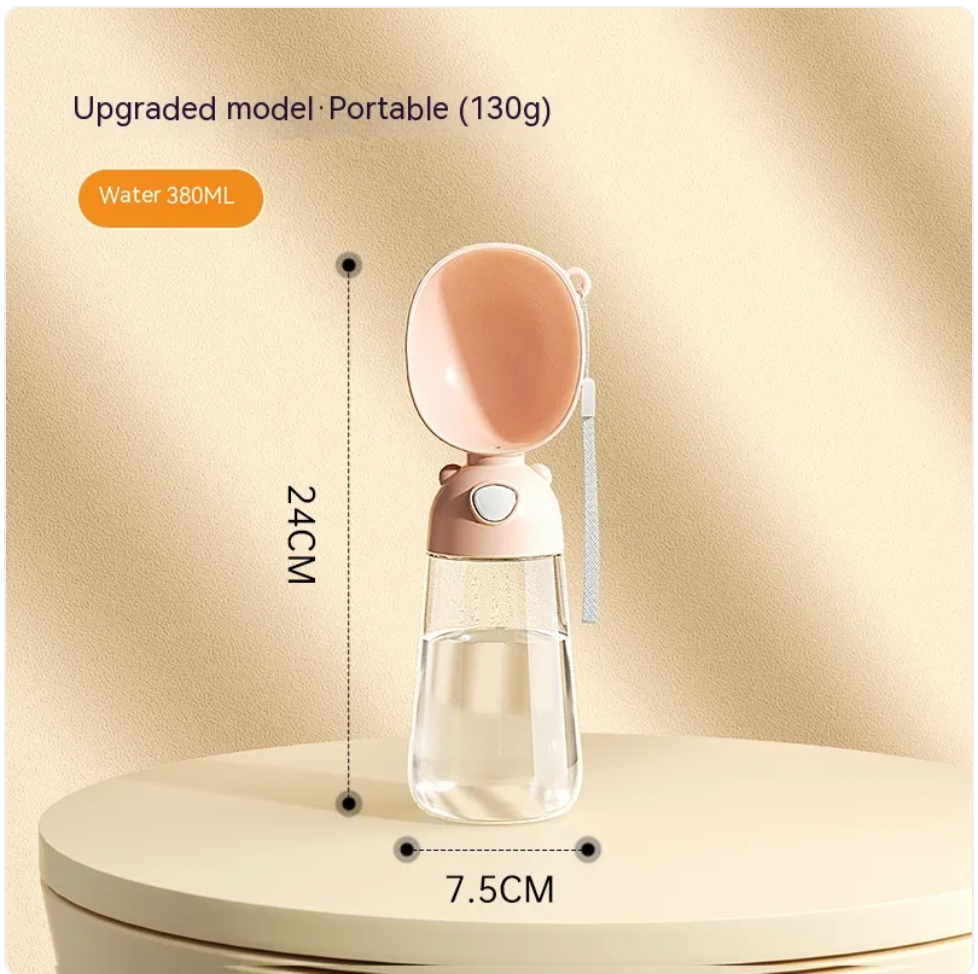 Portable Dog Water Bottle & Travel Feeder