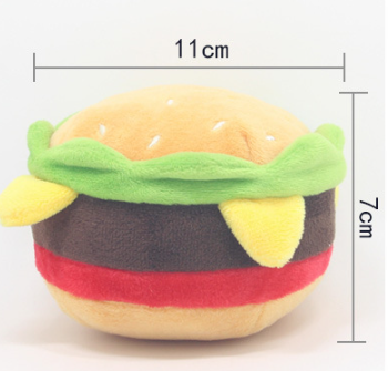 Cute Burger Dog Toy